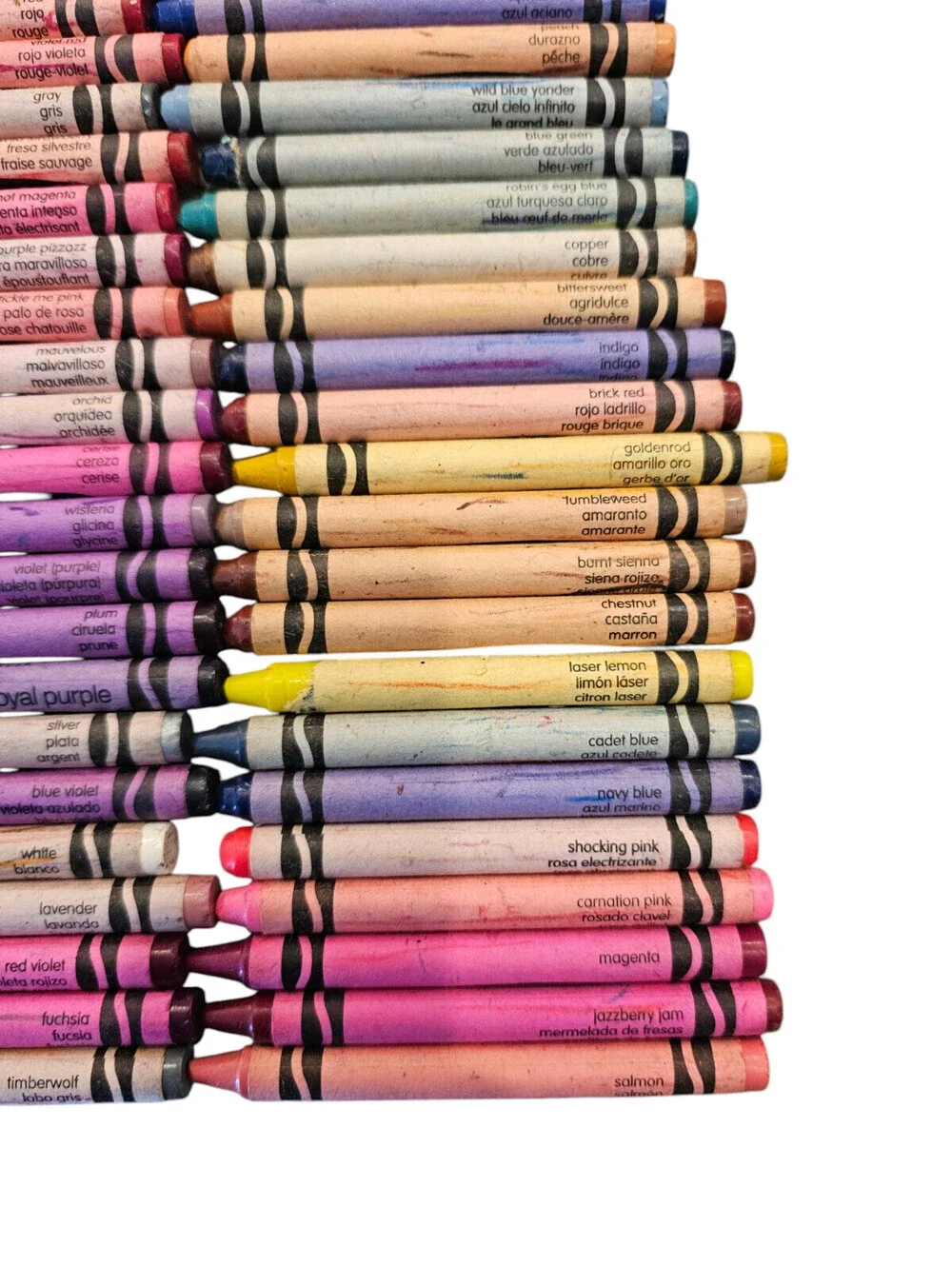 Large Lot of 75 Vintage 2004 Crayola Crayons Some Retired Colors Metallic GelFX